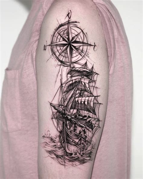 ship tattoo design